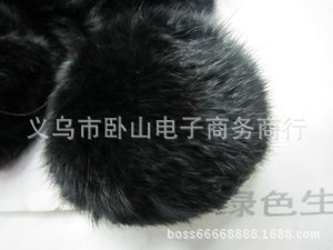 Factory Direct Sales (Yiwu) High Quality Genuine Leather Rabbit Fur Ball Super Large 5-10cm Pompons Color Fur Ball