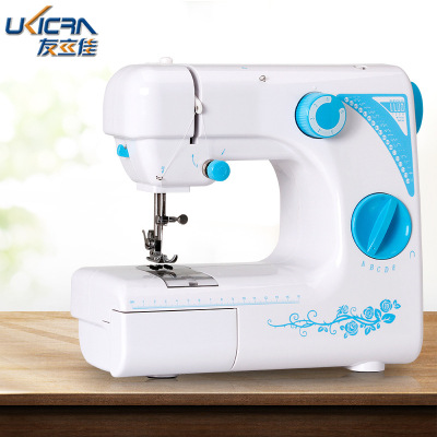 Factory Direct Sales 727 Sewing Machine Household 19 Stitch Lock Edge Buttonholing Small Electric Sewing Machine