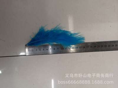 Jiaoyang Feather Factory Direct Sales High Quality Turkey Full Velvet Feather 12 Color Spot