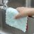 Dishcloth double-sided two-color wipe pan wash cloth kitchen do not touch oil do not drop hair can hang Dishcloth thickening hundred clean cloth