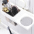 Nail-free and non-trace bathroom hair dryer creative paste type hair dryer rack toilet Storage rack