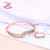 Stone Jewelry Produced Simple Rhinestone wei xiang Process Multi-Trend Copper Zircon Bracelet & Ring Set