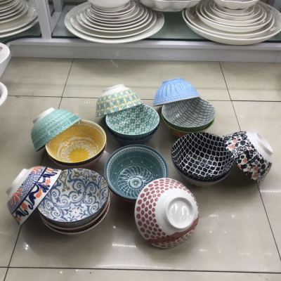 Multi-colored ceramic Color Bowl