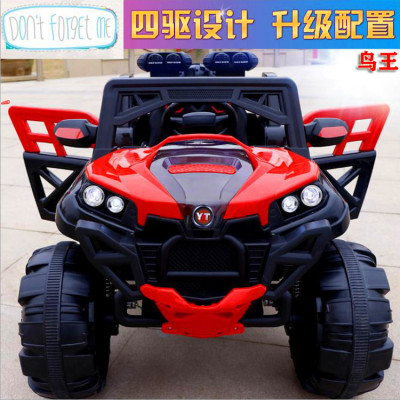 Children four-wheel-drive SUV double door shock absorber electric car Baby remote control car