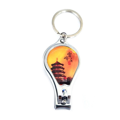 New Chinese Characteristics Leifeng Tower tourist treasure Key chain customized spot Advertising promotion small gifts