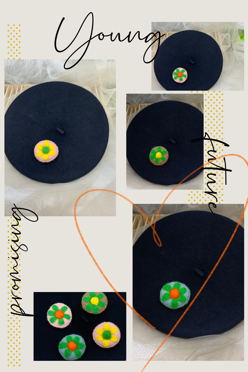秋硕原创毛毡甜甜圈胸针挂件系列