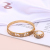 Trendy Ins Style Special-Interest Design Bracelet 520 Birthday Gift for Girlfriend Half Zircon Bracelet & Ring Set