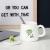 Web celebrity high appearance level dinosaur ceramic cup female student Korean version  cute mug with cover spoon coffee