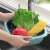 Multifunctional Plastic Strainer Basket Household Double-Layer Vegetable Washing Basket Kitchen with Lid Fruit Storage Dish Washing Basket Factory Direct Sales