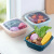 Multifunctional Plastic Strainer Basket Household Double-Layer Vegetable Washing Basket Kitchen with Lid Fruit Storage Dish Washing Basket Factory Direct Sales