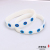 Dot Pattern Blue and White Two-Color Silicone Bracelet Private Wristband Group Activity Division Logo Wristband Wrist Strap