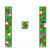 Manufacturers direct amazon popular hot style Christmas door curtain decoration Christmas door hanging pictures