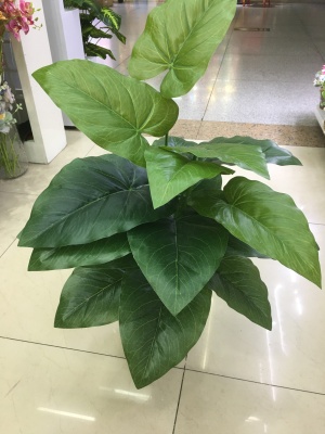 18 Small Trees Lamination Anthurium Andraeanum Lind Leaves Emulational Greenery Bonsai