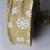 6CM snowflake natural linen Christmas ribbon roll Christmas decorative ribbon Christmas decorations