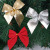 12 / edition red gold/silver Christmas Decorations flocking Christmas bow Christmas bow