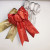 New Christmas red gold and silver bow 20CM full of pink bow Christmas decorations