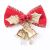Manufacturers sell Christmas bows with iron bells to decorate Christmas wreaths with mini bows with bells