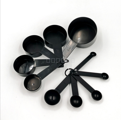  Black set plastic measuring spoon set 10-piece measuring cup measuring spoon baking weighing tool 10 measuring spoons