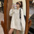 Casual Hoodie for girls new Autumn Korean version of the original Style Web celebrity long-sleeved Solid color Top