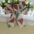 2 m/bag new two-color printed linen Christmas ribbon Christmas decoration ribbon