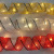 New 2 m gold and silver Christmas ribbon filament with Christmas tree garlands decorated with Christmas ribbon lights double ribbon