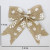 Natural linen snowflake Christmas bow Christmas tree decorations Christmas pendant