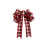 New red Christmas free fabric bow pendant Christmas tree garland decorated with handmade Christmas bow