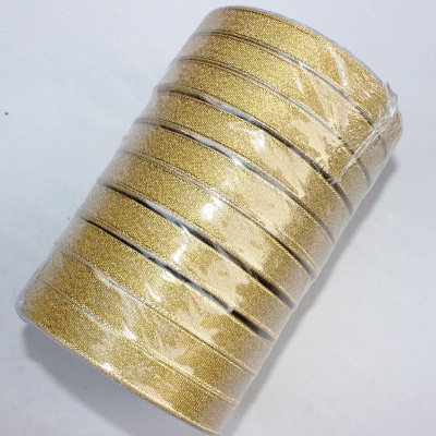 250 yards 1/2 \\\"width 12mm gold and silver ribbon high-end gift packaging DIY accessories