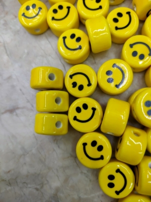 Ceramic Smiley Face Accessories Korean Popular