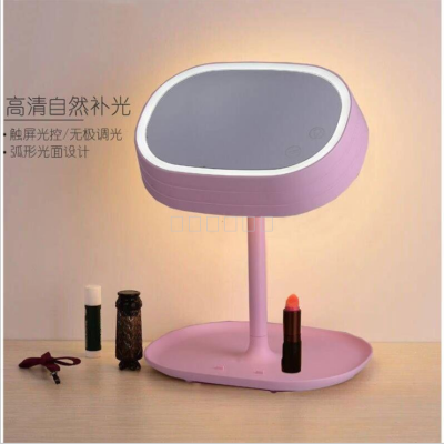 Ningbo manufacturers custom makeup mirror with a lamp - type mirror portable LED desk lamp girl table dresser mirror