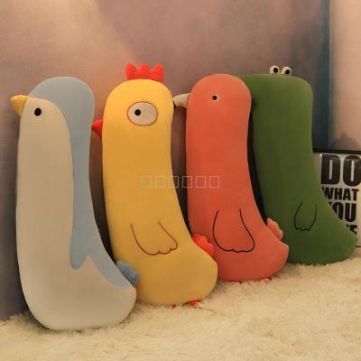 Strip animal pillow doll cute children sofa cushion for leaning on of plush toys