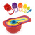 Manufacturer sells 6 pieces of plastic rainbow measuring spoon baking kit measuring spoon measuring cup set