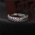 S925 Silver Ring Women's Sterling Silver Retro Retro Ethnic Style Fortune Continuous Ancient Coins Money Ring Men's Adjustable Size
