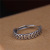 S925 Silver Ring Women's Sterling Silver Retro Retro Ethnic Style Fortune Continuous Ancient Coins Money Ring Men's Adjustable Size