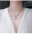 925 Sterling Silver Three-Dimensional Heart Necklace for Women Ins Special-Interest Design Choker Heart-Shaped Cold Style Thai Silver Retro Simple