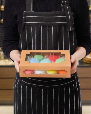 Wholesale Customized Cake/Cookie Baking Packaging Gift Box Kraft Box Transparent PVC Window Opening