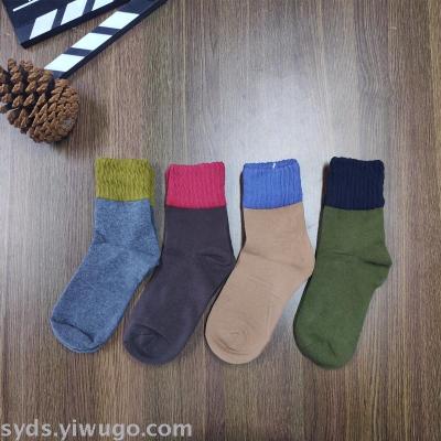 A generation of spring cotton socks and absorbent stocks wholesale European and American fashion street trend 70