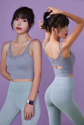 Professional high-intensity Running Fitness Yoga Women Training sports ShockProof Sports Bra Mesh Quick Dry underwear
