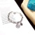 S925 Sterling Silver Bracelet Korean Style Ins Special-Interest Design Thai Silver Simple Student Retro Personality All Match Fashion