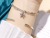 South Korea Dongdaemun S925 Entire Sterling Silver Retro Distressed Stitching Five-Pointed Star Bracelet Star Ins Same Style