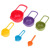 Manufacturer sells 6 pieces of plastic rainbow measuring spoon baking kit measuring spoon measuring cup set