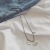 Korean Dongdaemun Silver Jewelry Smiley Star Ins Cold Style Sterling Silver Necklace Female Fashion Net Red Same Luck Letter