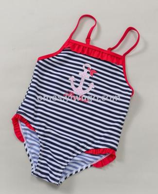 European and American children's one-piece tripod foreign trade swimsuit