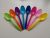 Color Plastic Spoon Pp Material Single Pack Mixed Color Factory Direct Supply Multi-Color Optional