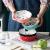 Hand-painted floral colour glazed fruit salad bowl.