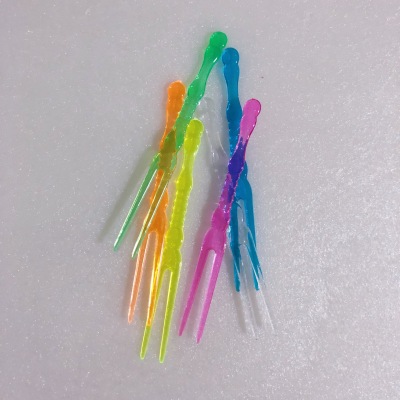 9.5cm Fruit Fork (Transparent Color Can Be Customized)