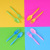 Disposable Knife Fork Spoon (Nine Colors Can Be Customized) Disposable Color 24 PCs Pack 200 Packs Per Box