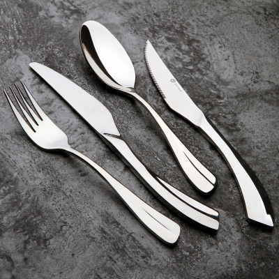 High-End Steak Knife, Fork and Spoon Suit Stainless Steel Hotel Western Restaurant Creative Full Set Western Tableware