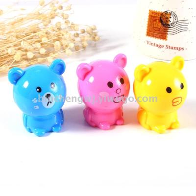 Bear Pencil Sharpener single hole sharpener student pencil sharpener stationery wholesale