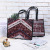 Printed PU storage bag file bag For handbag zipper bag